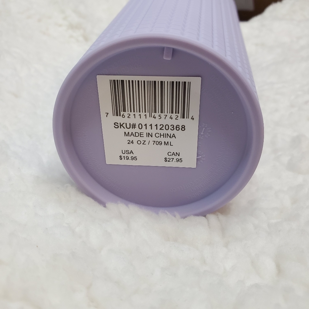 Starbucks Lilac Matte Grid Tumbler Valentine's Day - Picture 5 of 10